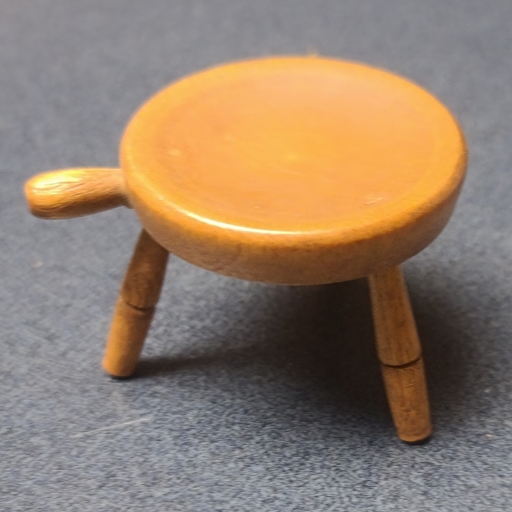 Antique Dollhousw Miniature Milking Stool